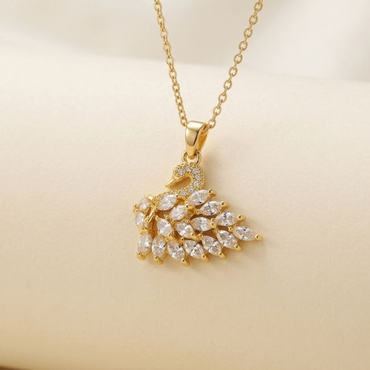 Swan Sparkle Pendant Necklace — photo 1