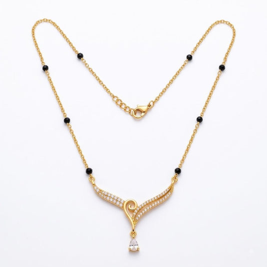 Aarohi Swirl Drop Mangalsutra — photo 1