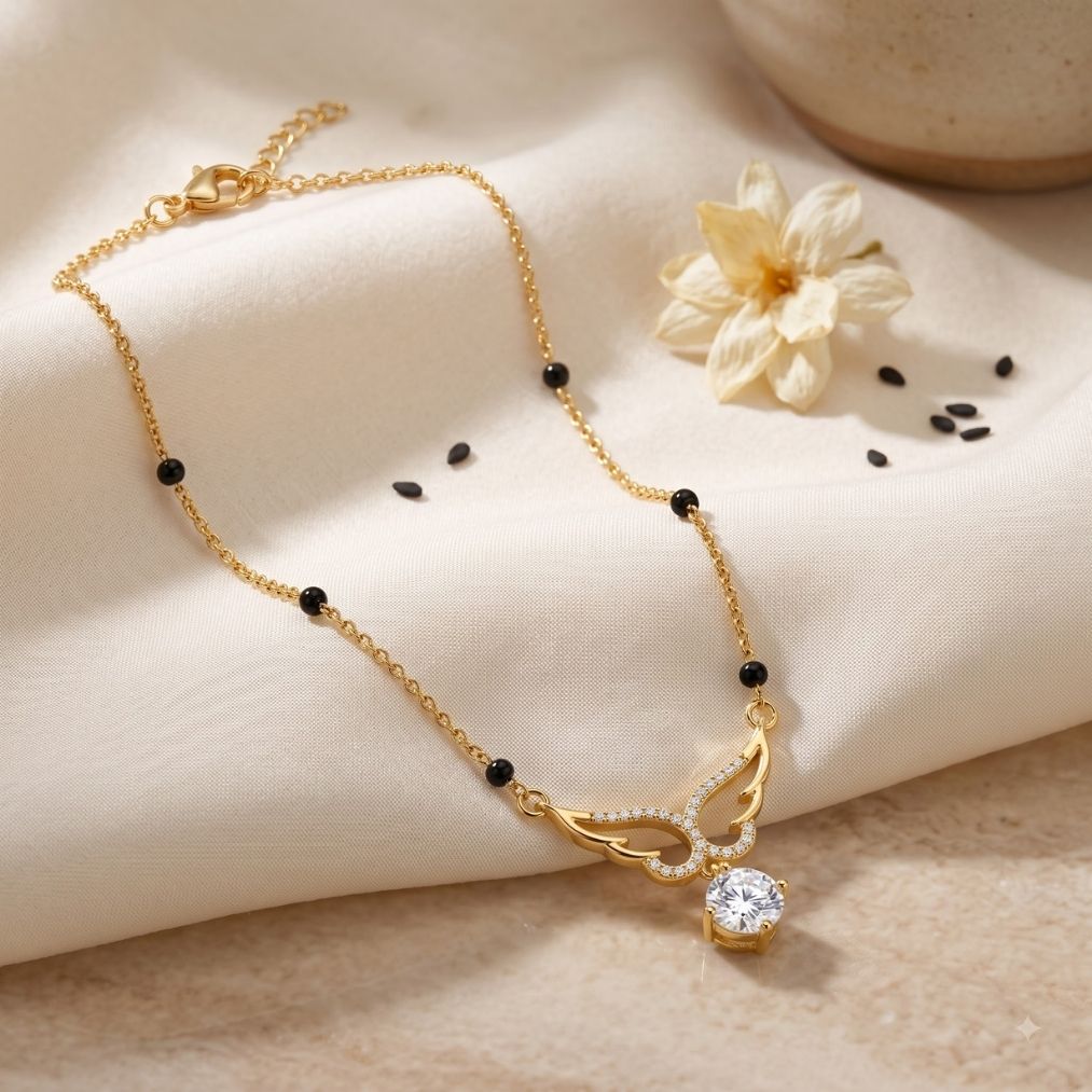 Apsara Wing Drop Mangalsutra — photo 3
