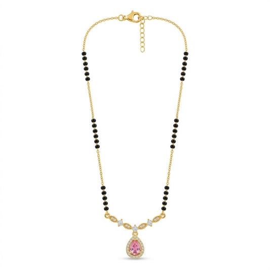 Ruhani Gulabi Drop Mangalsutra — photo 1