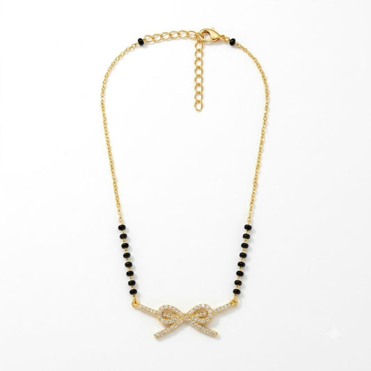 Ira Sparkle Bow Mangalsutra — photo 1