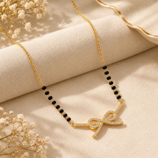 Ira Sparkle Bow Mangalsutra — photo 2