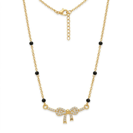 Mihika Ribbon Bow Mangalsutra — photo 1