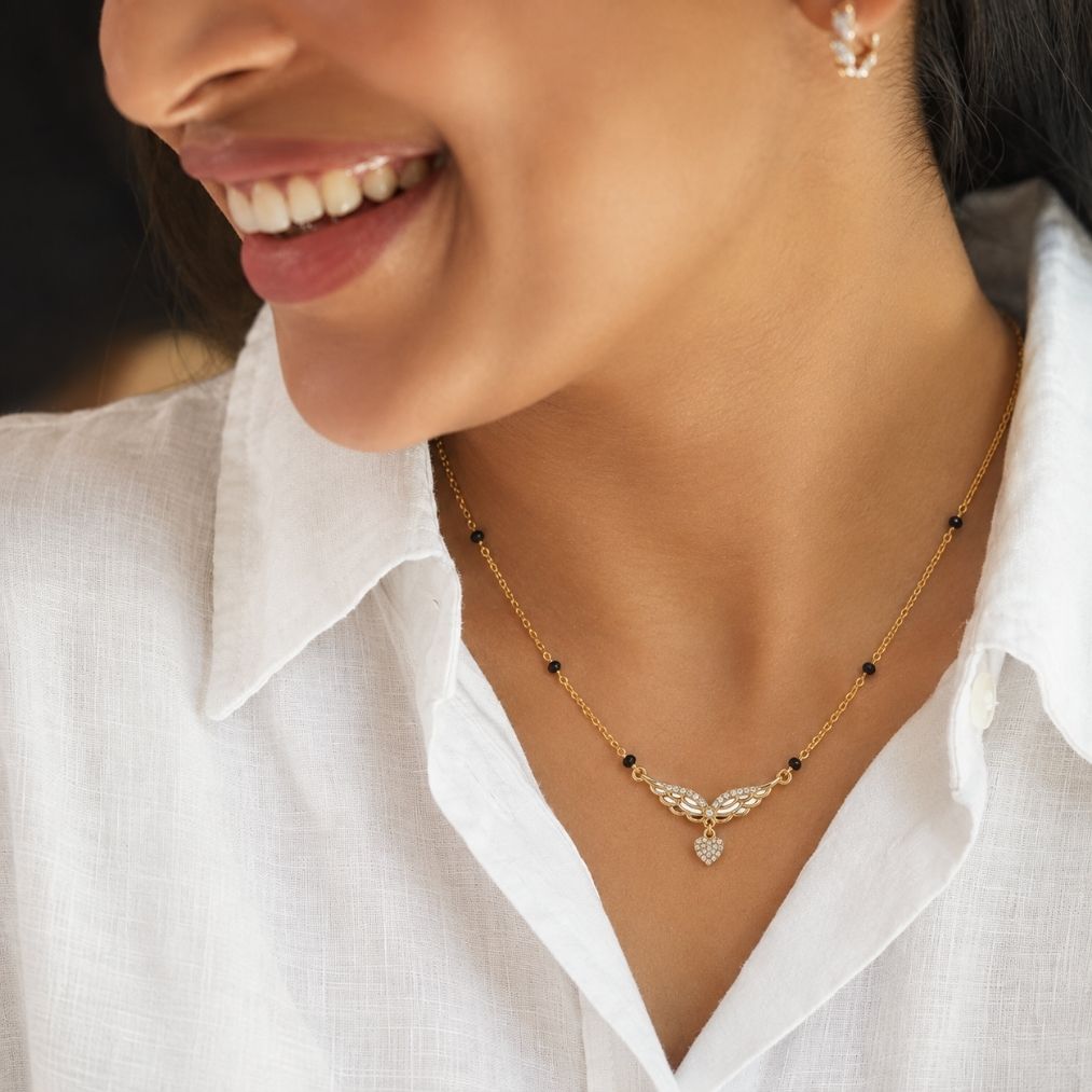 Hamsini Winged Heart Mangalsutra — photo 4