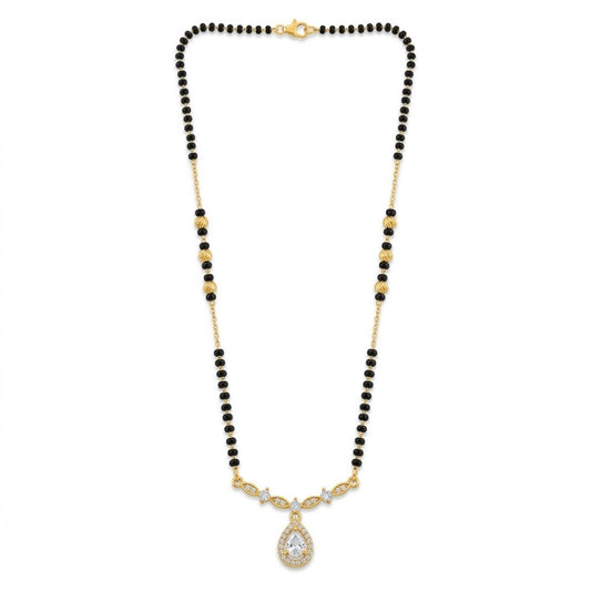 Vaidehi Teardrop Halo Mangalsutra — photo 1