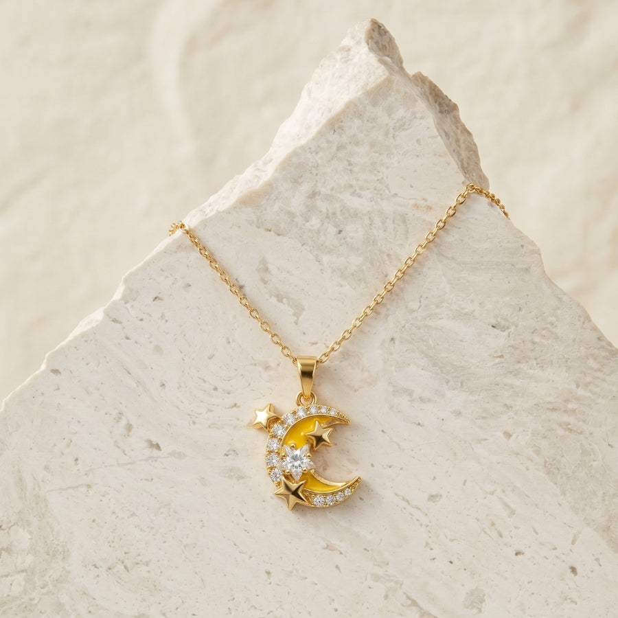 Moon & Stars Pendant Necklace
