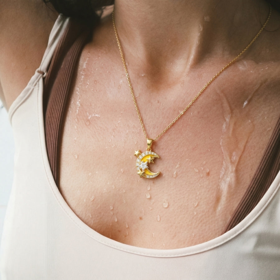 Moon & Stars Pendant Necklace