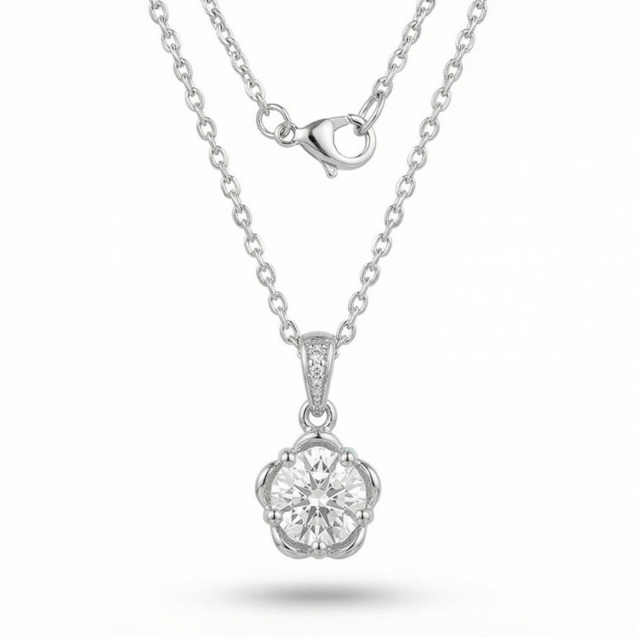 Brilliant Solitaire Crystal Pendant