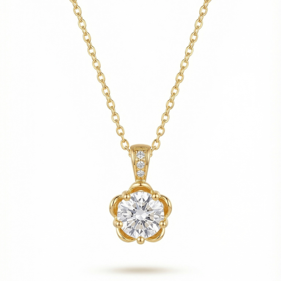Brilliant Solitaire Crystal Pendant