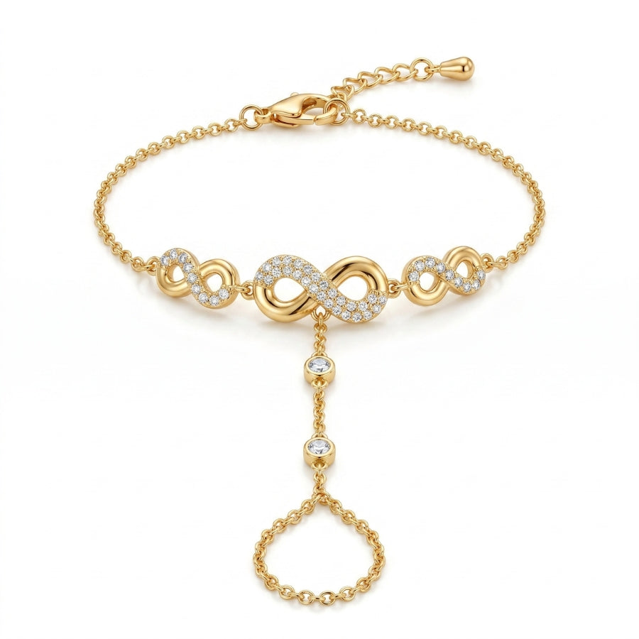 Cross Like Hand Chain- Gold
