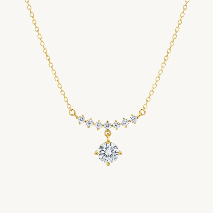 Elegant Crystal Drop Necklace