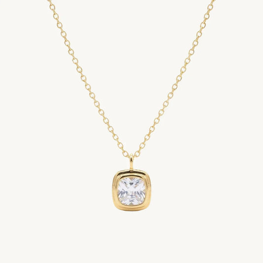 Square Diamond Necklace