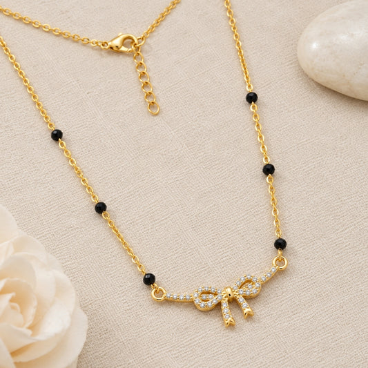 Mihika Ribbon Bow Mangalsutra