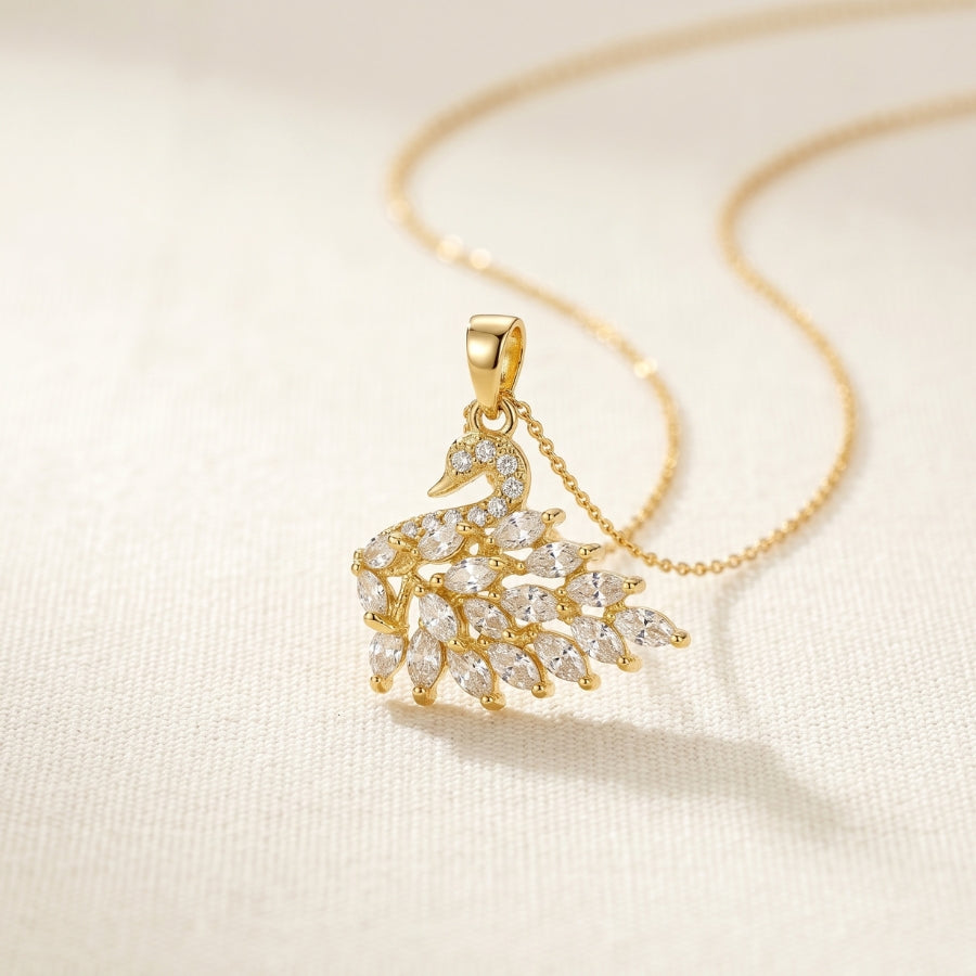 Swan Sparkle Pendant Necklace