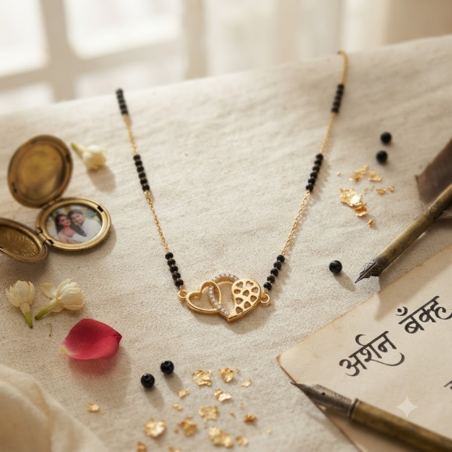Preet Triveni Heart Mangalsutra