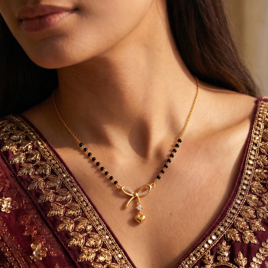 Ananya Bow Heart Mangalsutra