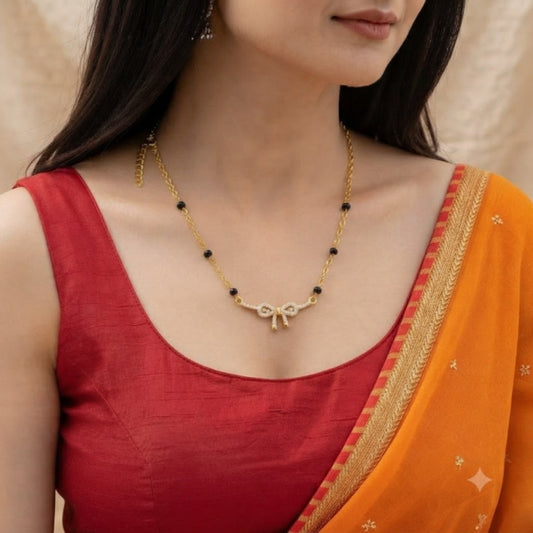 Mihika Ribbon Bow Mangalsutra