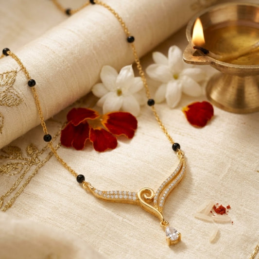Aarohi Swirl Drop Mangalsutra