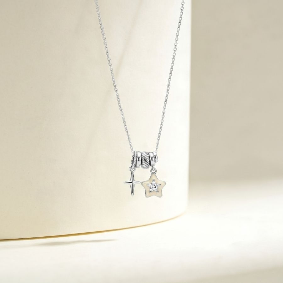 Double Star Charm Necklace — photo 1