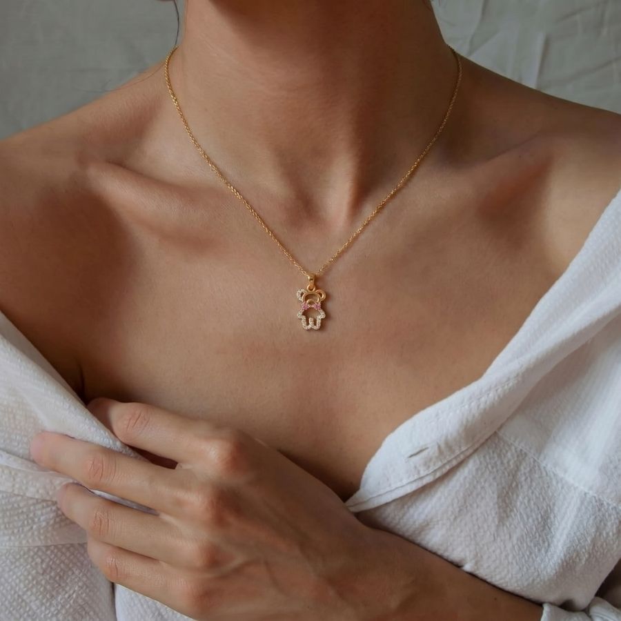 Hamsa Hand Pendant Necklace — photo 3