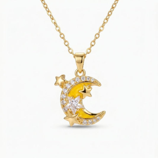 Moon & Stars Pendant Necklace — photo 2