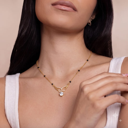 Apsara Wing Drop Mangalsutra