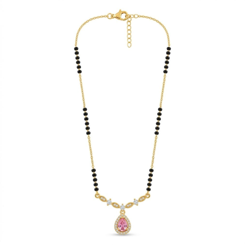 Ruhani Gulabi Drop Mangalsutra — photo 1