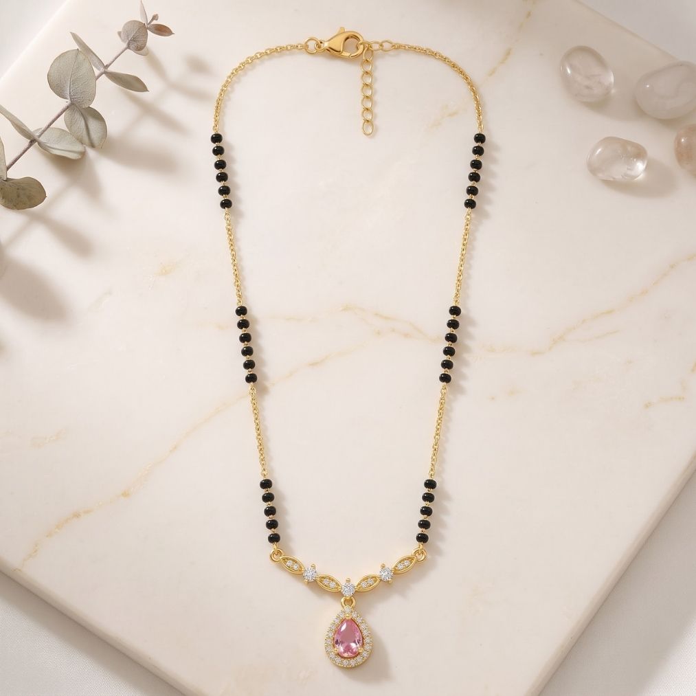 Ruhani Gulabi Drop Mangalsutra — photo 2