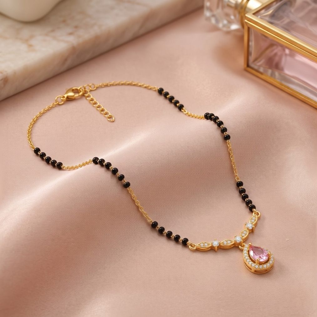 Ruhani Gulabi Drop Mangalsutra — photo 3