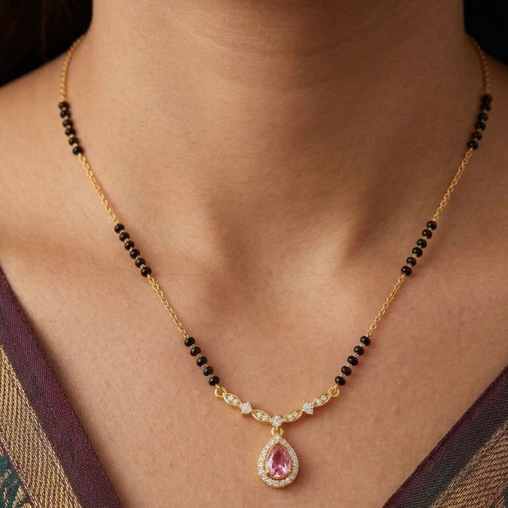 Ruhani Gulabi Drop Mangalsutra — photo 4