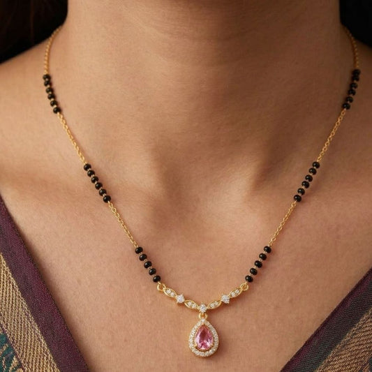 Ruhani Gulabi Drop Mangalsutra — photo 4