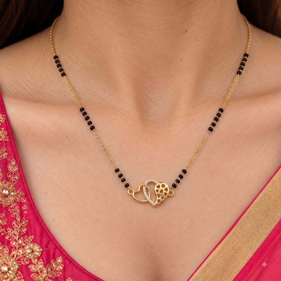 Preet Triveni Heart Mangalsutra