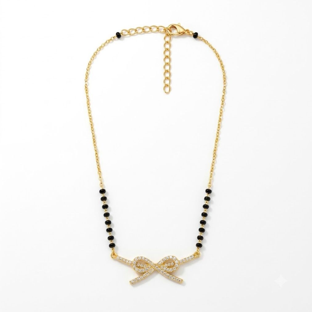 Ira Sparkle Bow Mangalsutra — photo 1