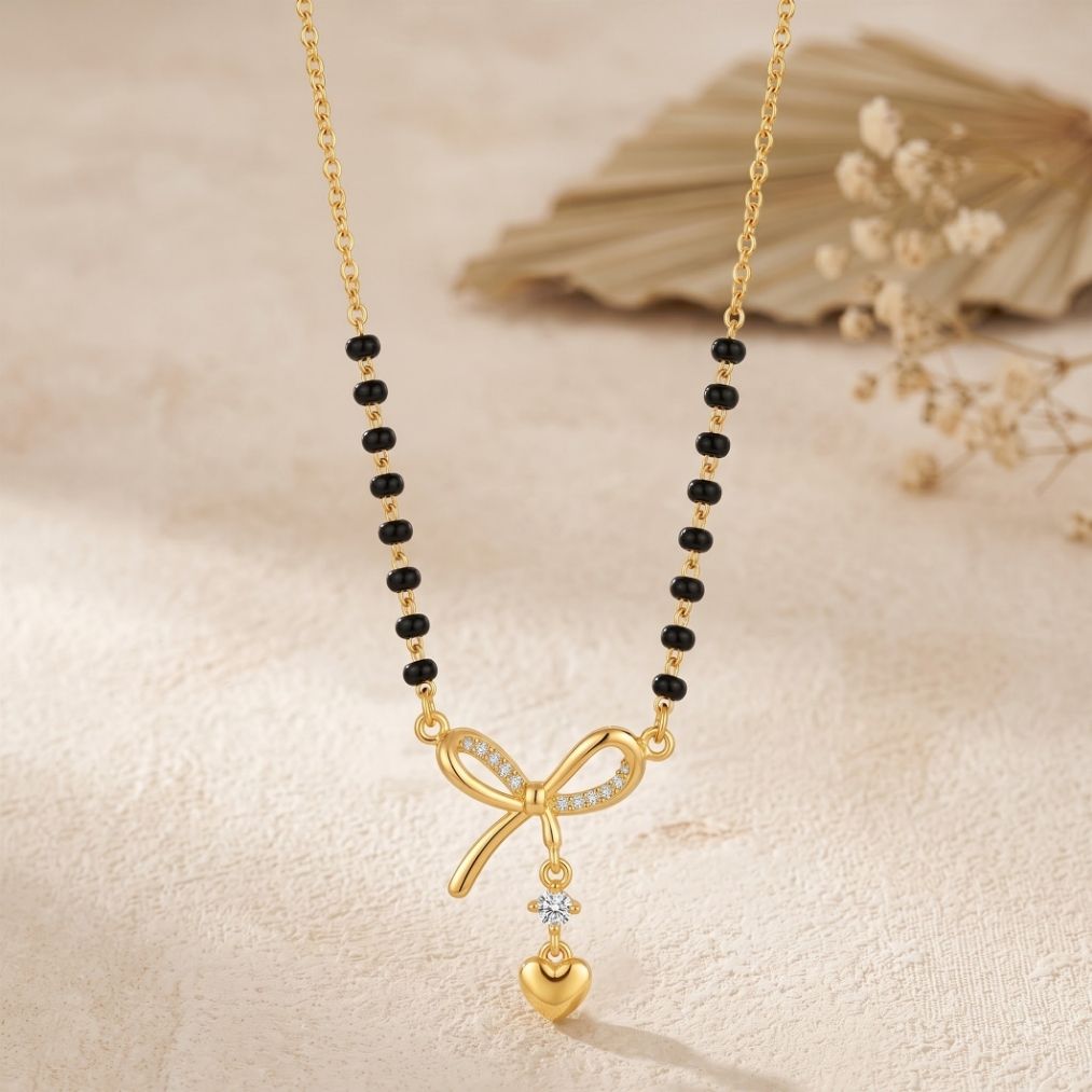 Ananya Bow Heart Mangalsutra — photo 2