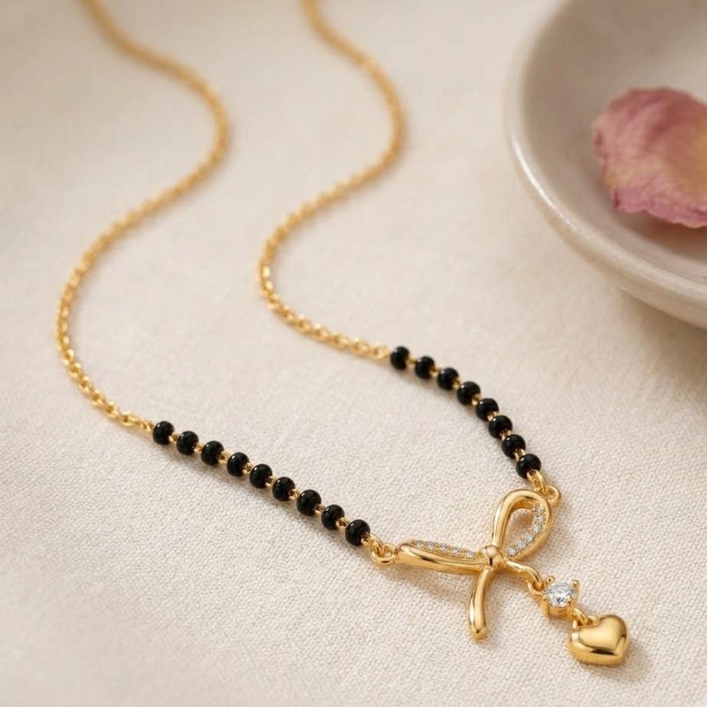 Ananya Bow Heart Mangalsutra — photo 3