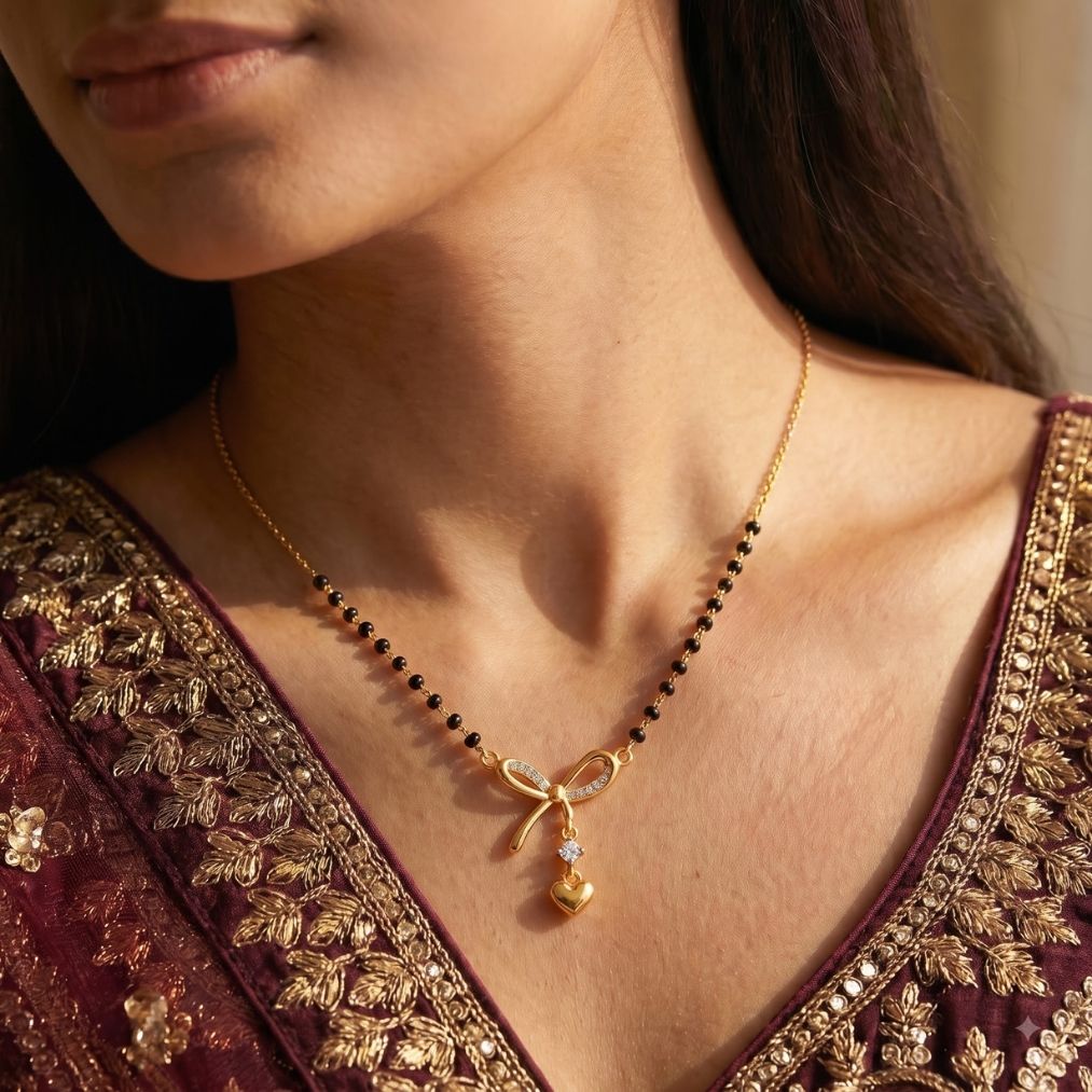 Ananya Bow Heart Mangalsutra — photo 4