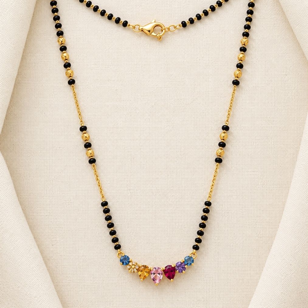 Panchrang Drop Mangalsutra — photo 2