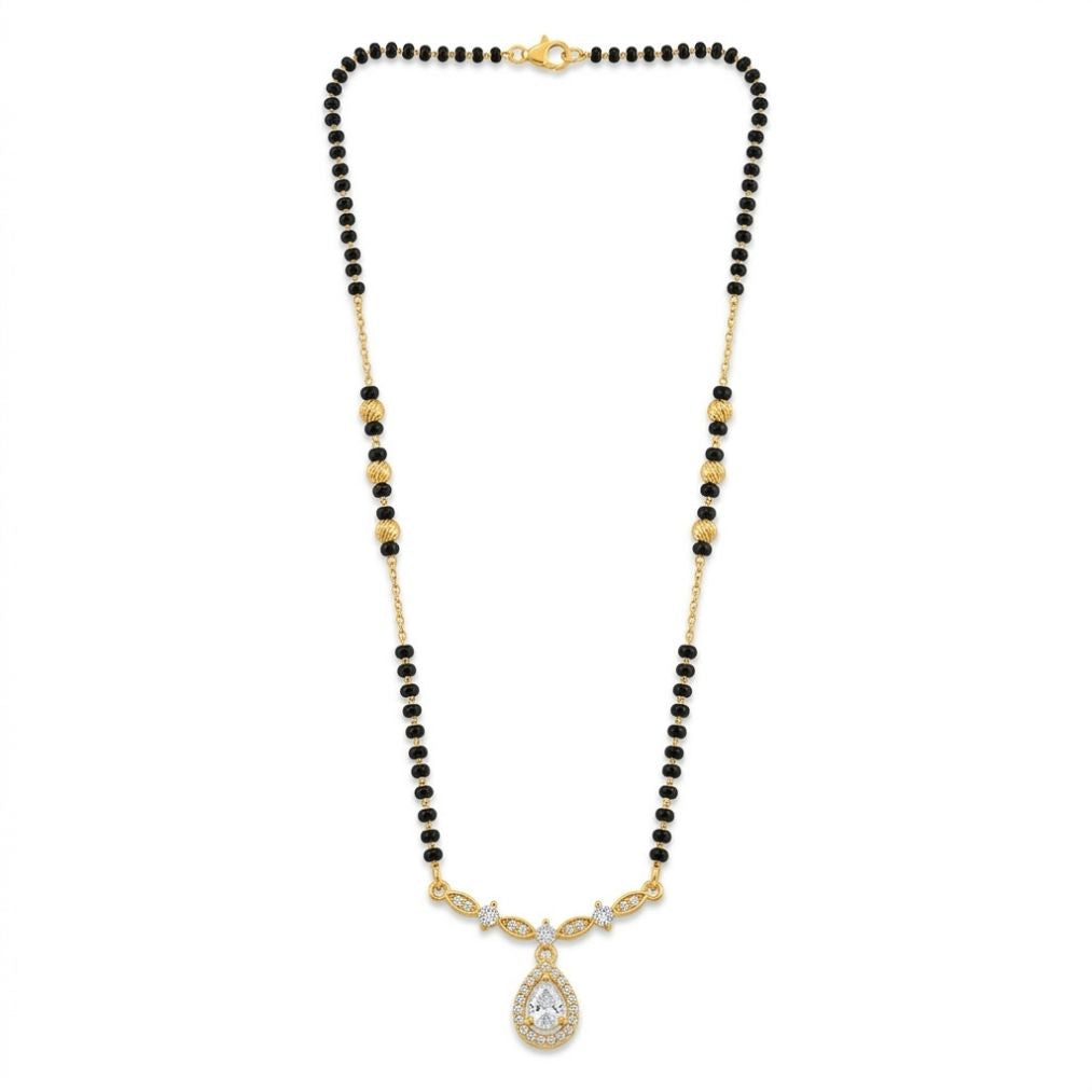 Vaidehi Teardrop Halo Mangalsutra — photo 1