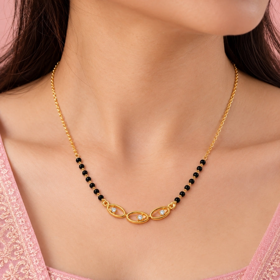 Trinayani Oval Mangalsutra - photo 3