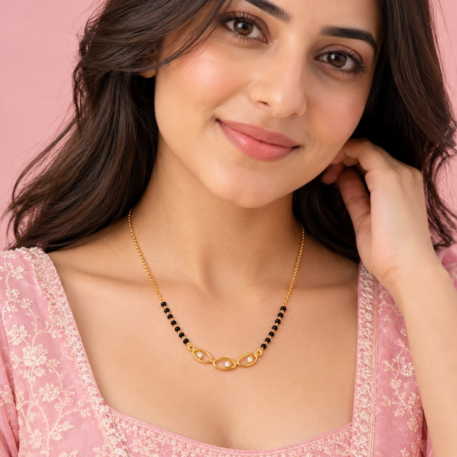 Trinayani Oval Mangalsutra - photo 5