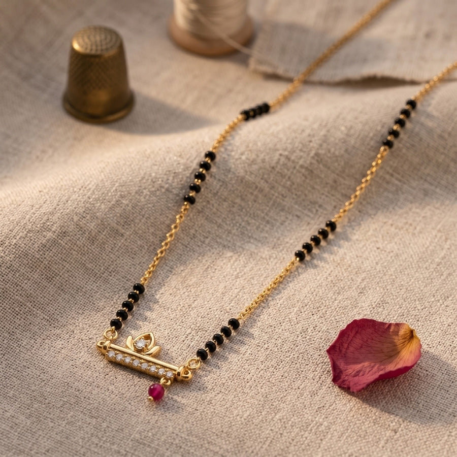 Padmavati Ruby Drop Mangalsutra - photo 3