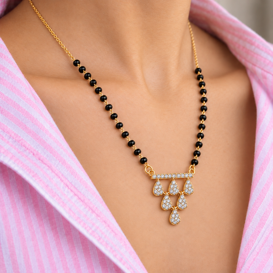 Jharna Teardrop Cascade Mangalsutra - photo 3