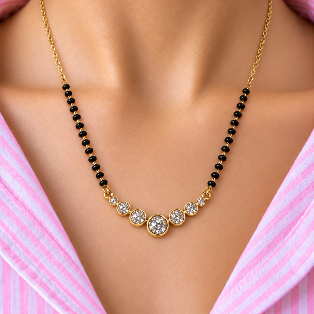 Saptak Bezel Mangalsutra - photo 1