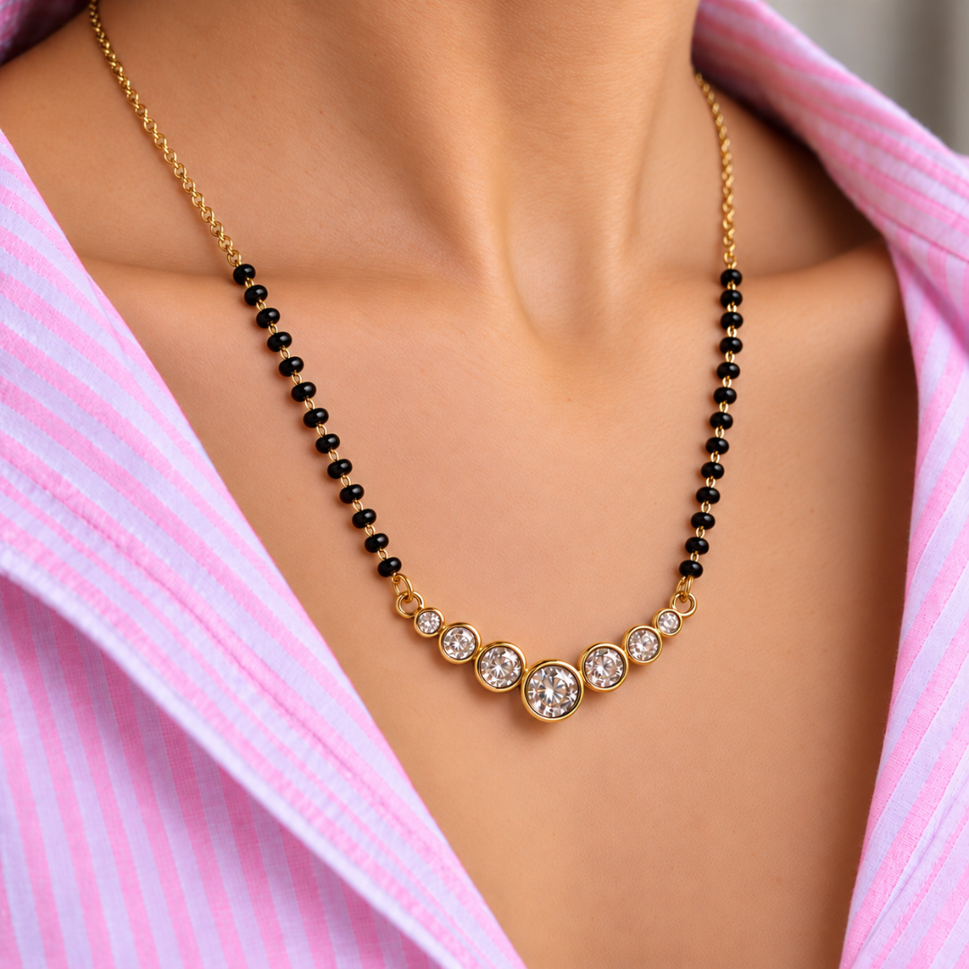 Saptak Bezel Mangalsutra - photo 2