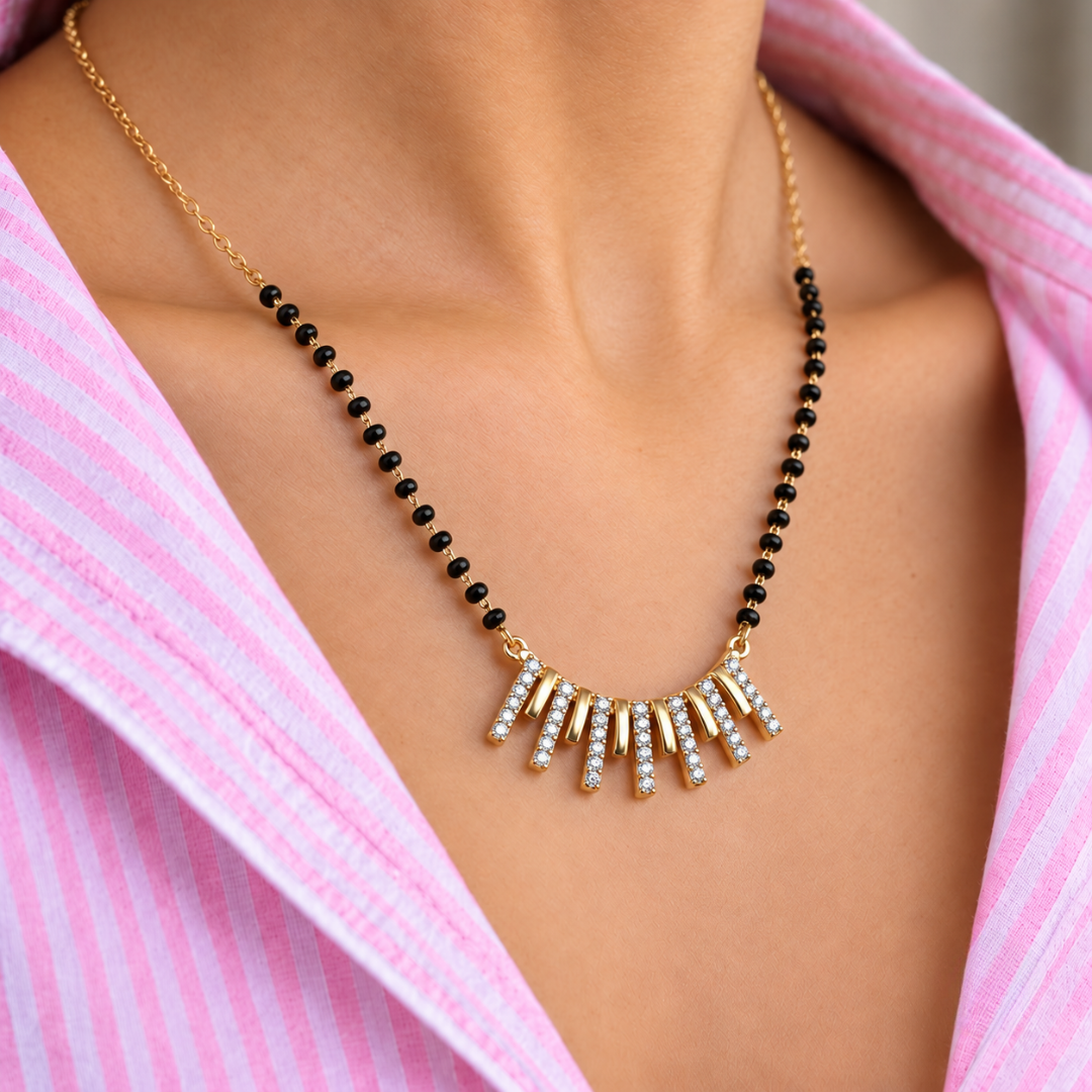 Toran Bar Fringe Mangalsutra - photo 7