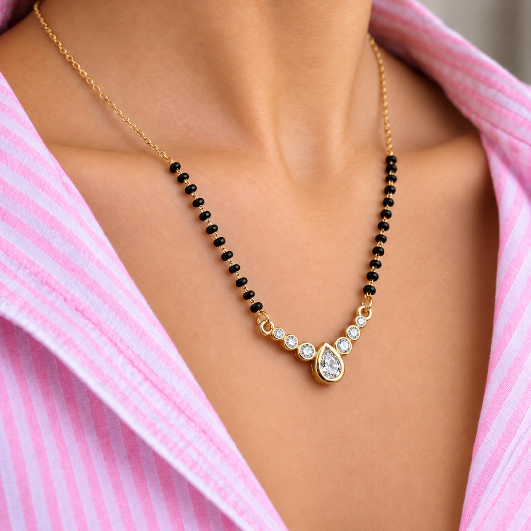 Shabnam Pear Drop Mangalsutra - photo 2