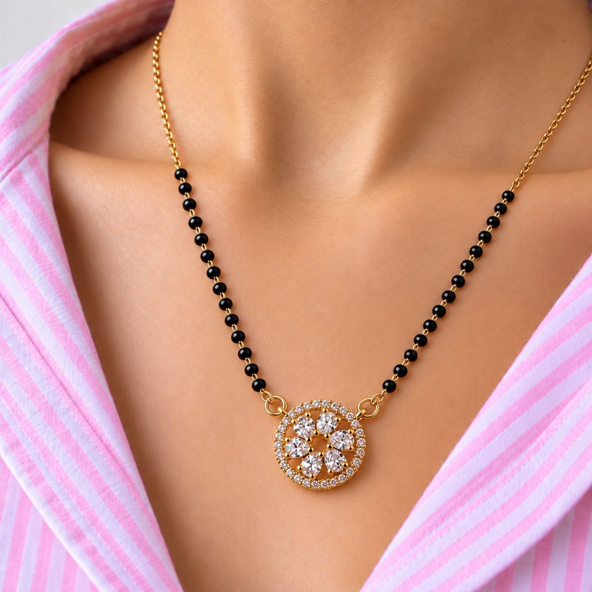 Kumud Halo Disc Mangalsutra - photo 3