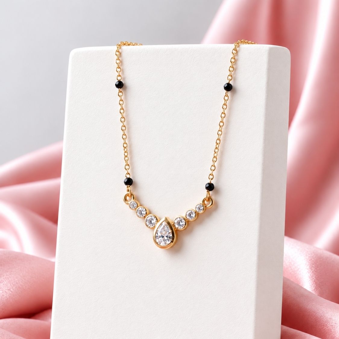 Ojas Pear Drop Mangalsutra - photo 4