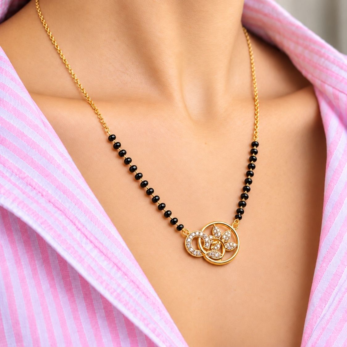 Sangini Twin Circle Mangalsutra - photo 3