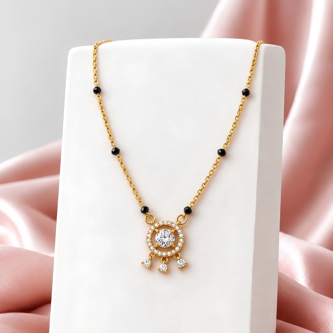 Deepika Halo Drop Mangalsutra - photo 4